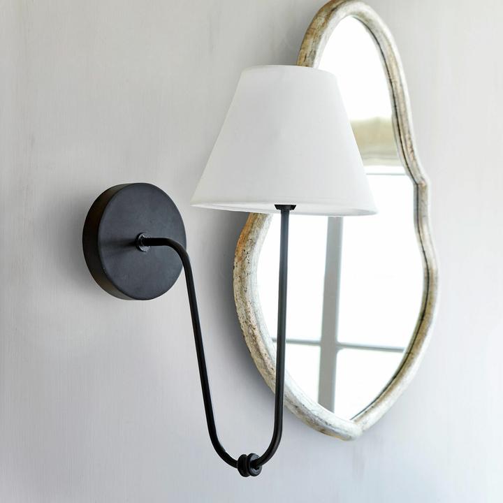 Produktbild Loberon Wandlampe Lustre schwarz/weiss (E14)
