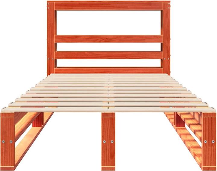 Immagine prodotto VidaXL Letto in legno massiccio Letto in legno Letto pallet con testiera 180x200cm pino (180 x 200 cm)