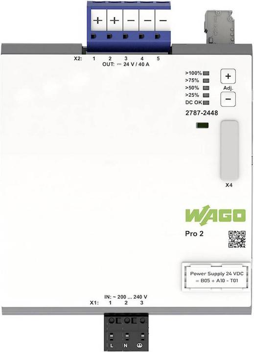 Produktbild Wago Pro 2 Hutschienen-Netzteil DIN-Rail 40 A 960 W