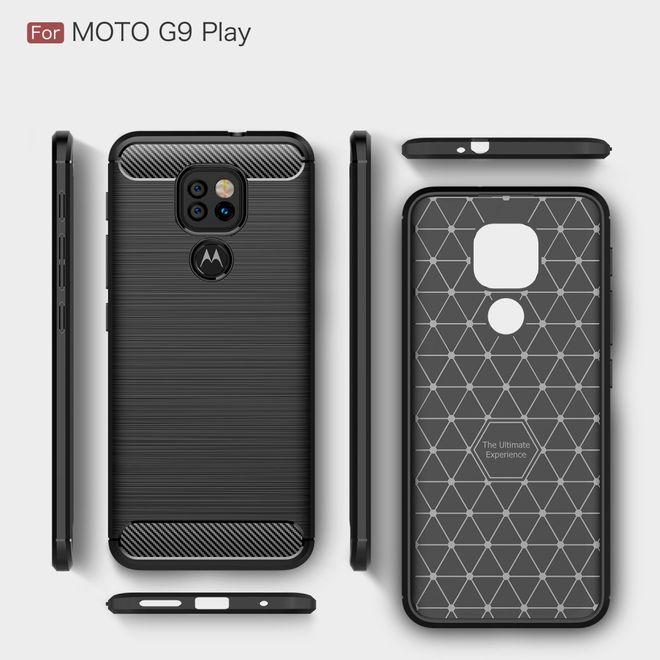 Immagine prodotto MU Style Serie Softcase in fibra di carbonio TPU (Motorola Moto G9 Play)