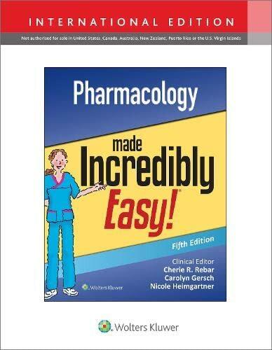 Produktbild Pharmacology Made Incredibly Easy (Englisch, Nicole M. Heimgartner, Carolyn J. Gersch, Cherie R. Rebar, Williams Lippincott, 2022)