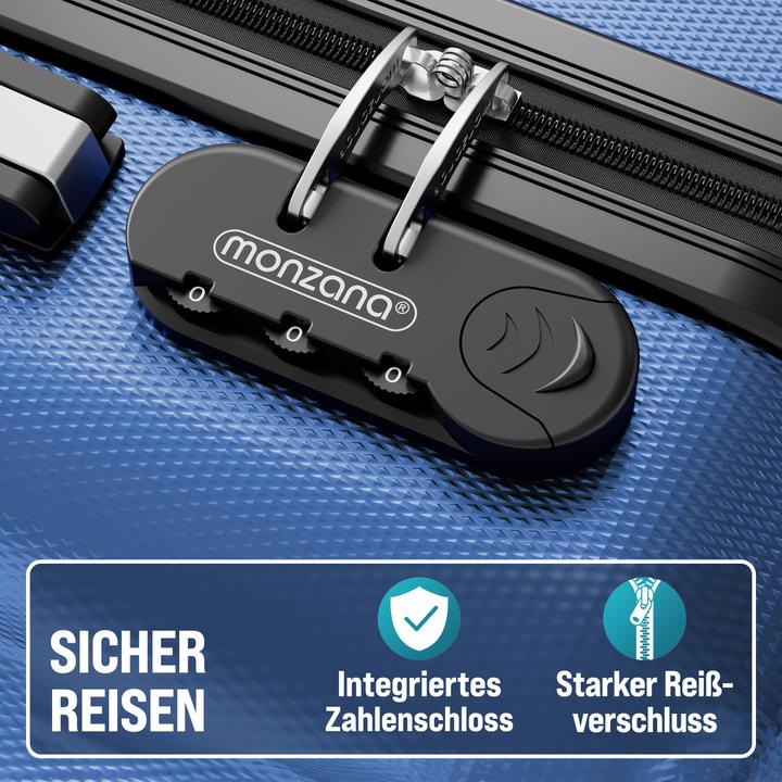Produktbild Monzana Hartschalenkoffer mit Zubehör 3er Set