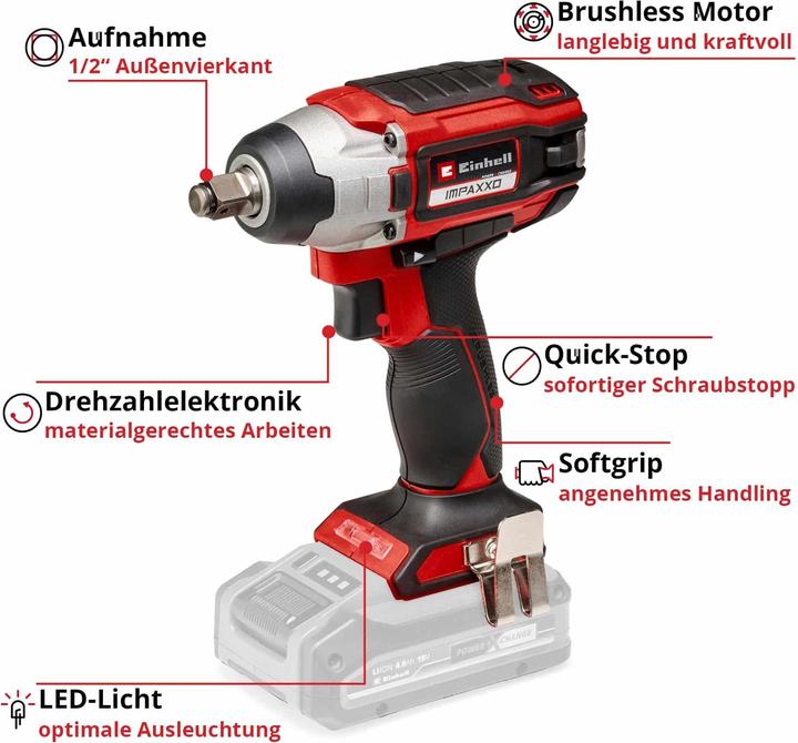 Produktbild Einhell Akku-Schlagschrauber IMPAXXO 18/230 Kit (1x 4,0 Ah)