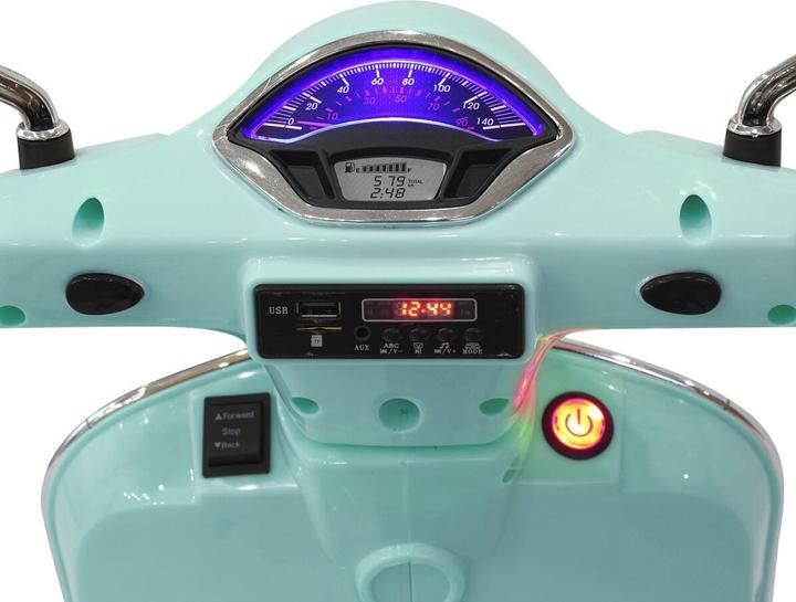 Actual product image Jamara Ride-on Vespa GTS 125 mint green 12V (12 V)