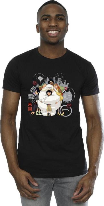 Actual product image Disney Mens Big Hero 6 Baymax Group Hug T-Shirt (4XL)