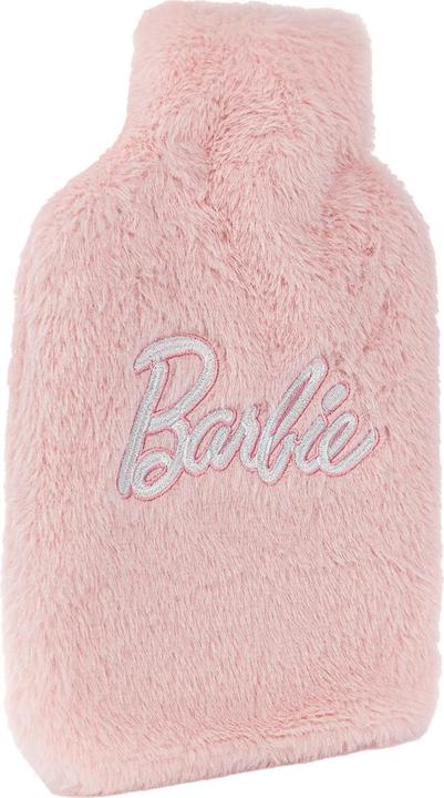 Actual product image Barbie Womens/Ladies Appliqué Logo Hot Water Bottle Cover Set