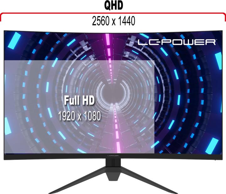 Productafbeelding LC-Power LC-M32-QHD-165-C-V2 (2560 x 1440 pixels, 31.50")