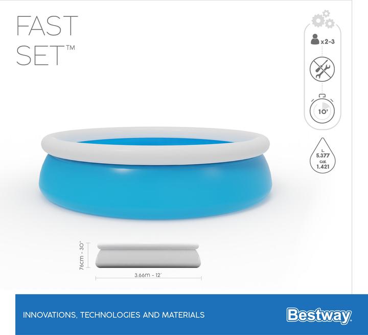 Produktbild Bestway Fast Set (Ø 366 x 76 cm)