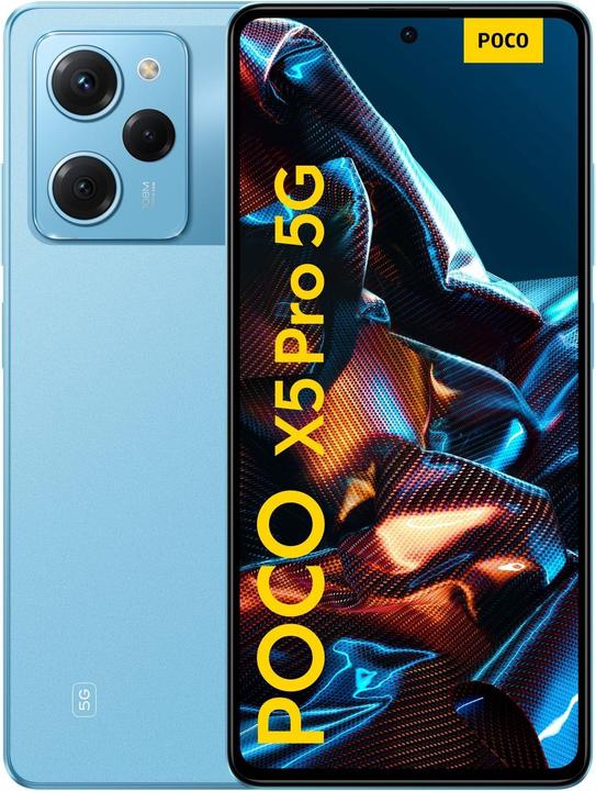 Actual product image Xiaomi Poco X5 Pro (128 GB, Blue, 6.67", Dual SIM, 108 Mpx, 5G)