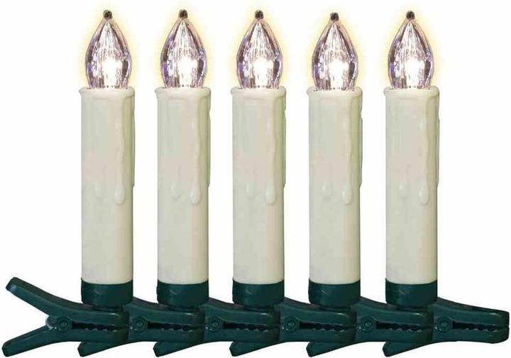 Image du produit FHS Bougie d'arbre LED Extension sans fil extérieur blanc chaud (5 x)