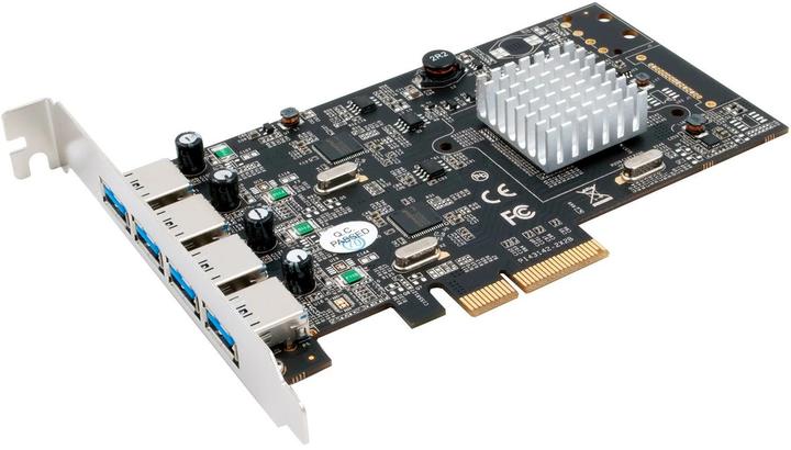 Exsys USB 3.1 Gen2 PCIe (x4) card with 4 x A ports (Asmedia)