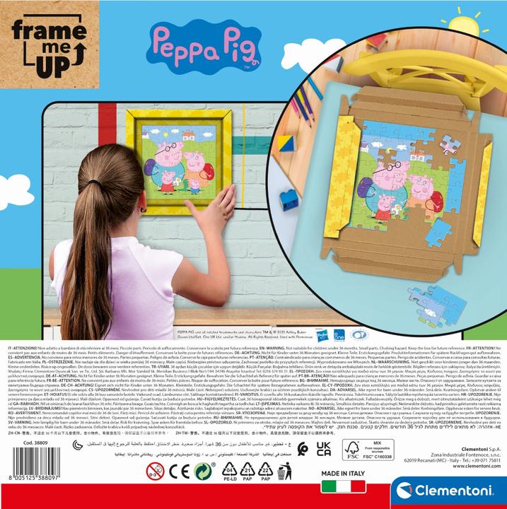 Actual product image Clementoni Puzzle 60el Frame me up Peppa Pig 38809 (60 pieces)