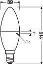 Productafbeelding Ledvance E14 - Kaars B35 (E14, 4.90 W, 470 lm, 1 x, F)
