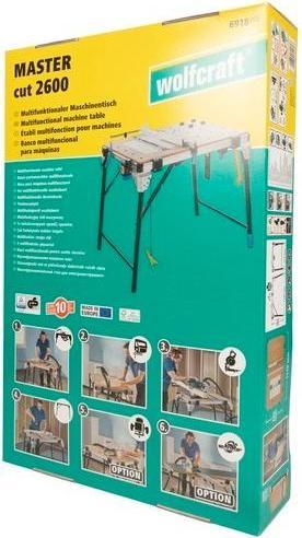 Produktbild wolfcraft wolfcraft 1 MASTER cut 2600 Maschinentisch EU (118.50 cm, 76.50 cm)