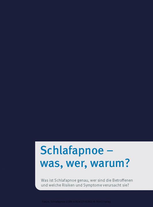 Actual product image Schlafapnoe (German, Fietze, Ingo, 2024)