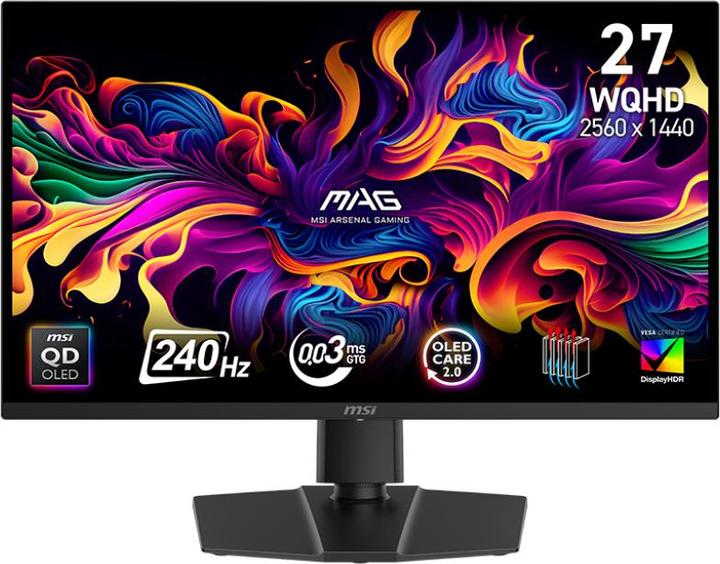 Actual product image MSI MAG 271QP QD-OLED X24 (2560 x 1440 pixels, 26.50")