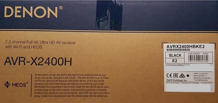 Image du produit Denon Avr-X2400h (7.2 canaux, FM)