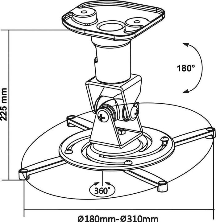 Actual product image myWall Ceiling bracket (Ceiling)