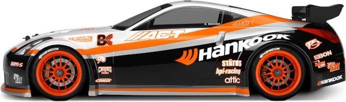 Actual product image HPI Body Nissan 350Z Hankook (200mm)