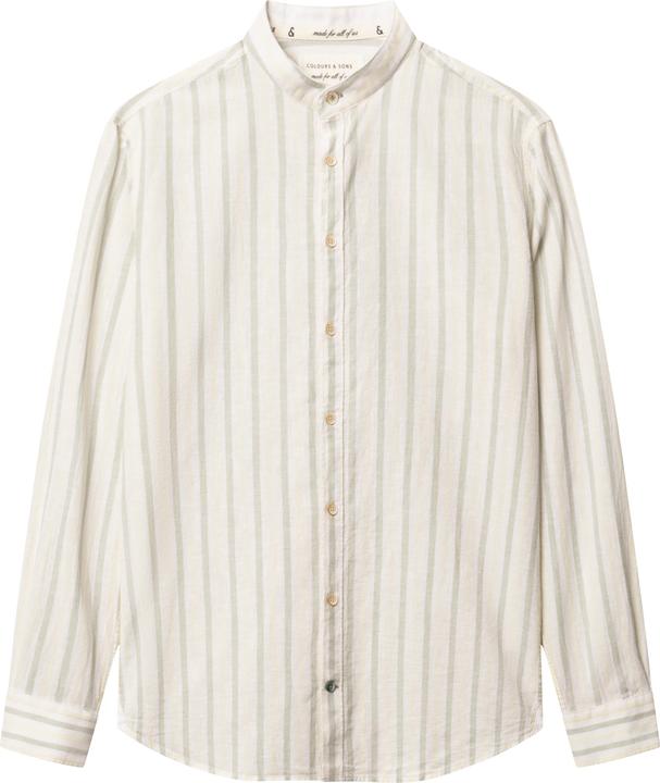 Actual product image Colours & Sons Leinenhemd Shirt-Linen Blend Stripes (S)