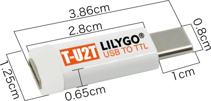 Actual product image Lilygo TTGO T-U2T USB to TTL Programmer CH9102