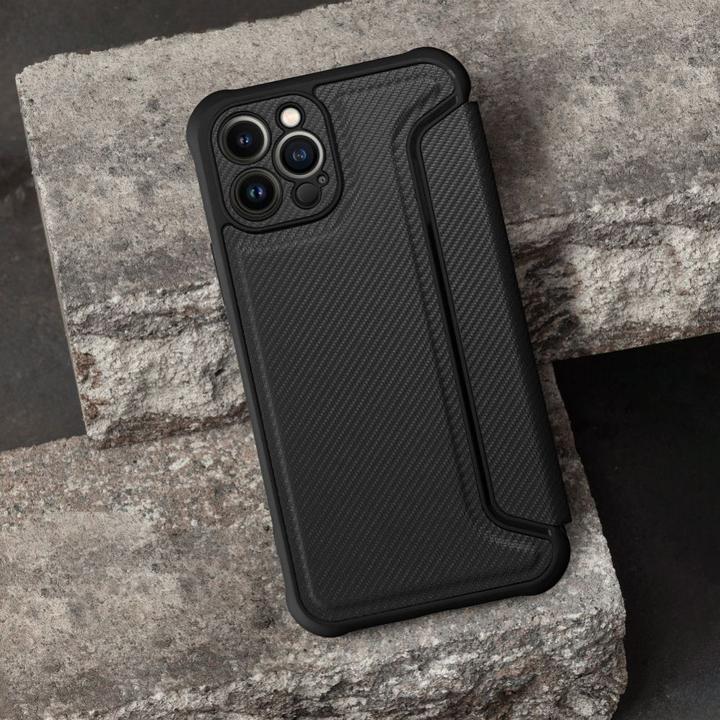 Produktbild OEM Book case RAZOR Book for IPHONE 16 Pro Max black (Apple iPhone 16 Pro Max)