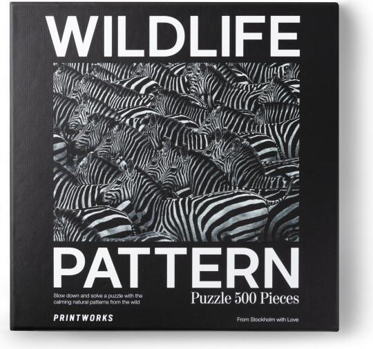 Actual product image Helvetiq Puzzle Zebra, Wildlife Pattern (500 pieces)