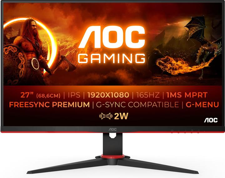 AOC 2SPAE/BK (1920 x 1080 Pixel, 27")