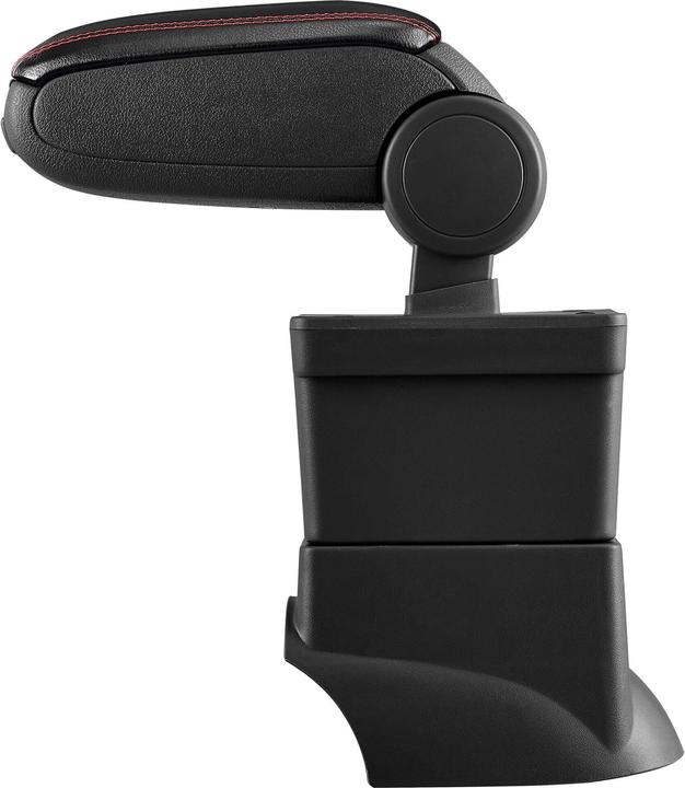 Image du produit Pro-Tec Accoudoir central Fiat 500 avec compartiment de rangement Similicuir noir avec surpiqûres rouges