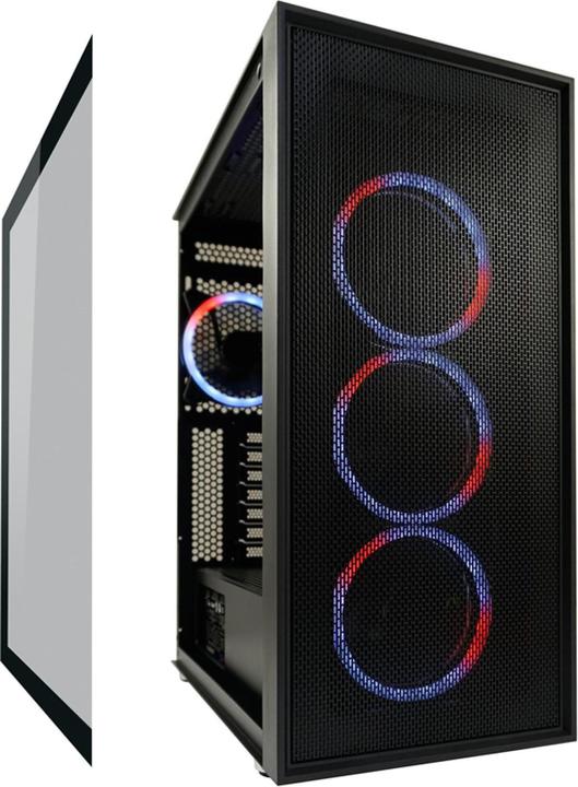 Immagine prodotto LC-Power Case Gaming 802B-ON Nero Wandererd X RGB nero al dettaglio (ATX, mATX, Mini-ITX)