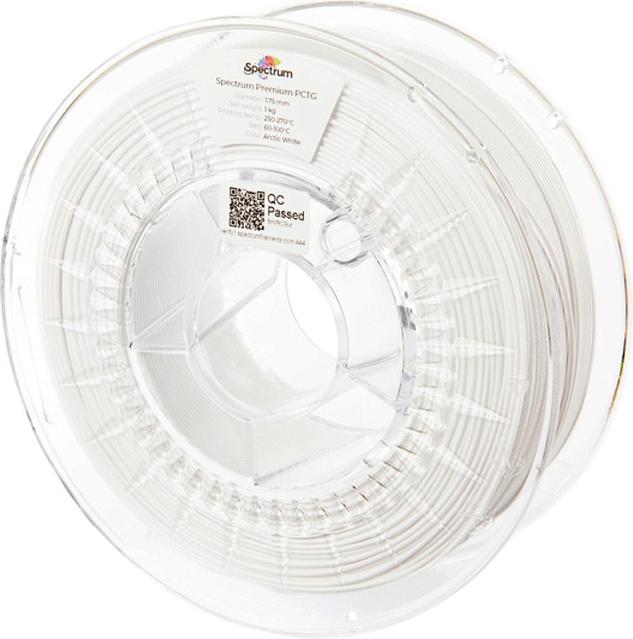Image du produit Filament PCTG Arctic White 1.0kg 1.75mm (PCTG, 1.75 mm, 1000 g, Blanc)