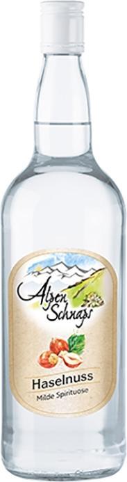 Actual product image Nannerl Alpine schnapps hazelnut mild spirit