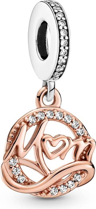 Pandora Rose Mum and Infinity Charm (Zirkonia, Metall)