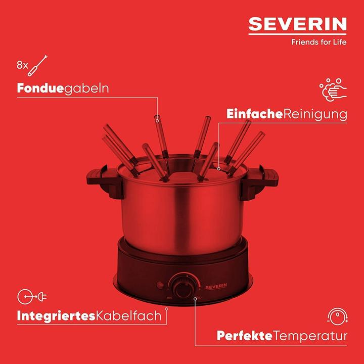 Actual product image Severin FO 2470 (Chocolate fondue, Cheese fondue, Chinoise Fondue, Fondue Bourguignonne)