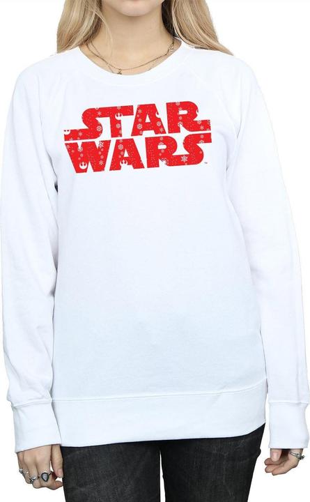 Actual product image Star Wars Womens/Ladies Christmas Logo Sweatshirt (XXL)