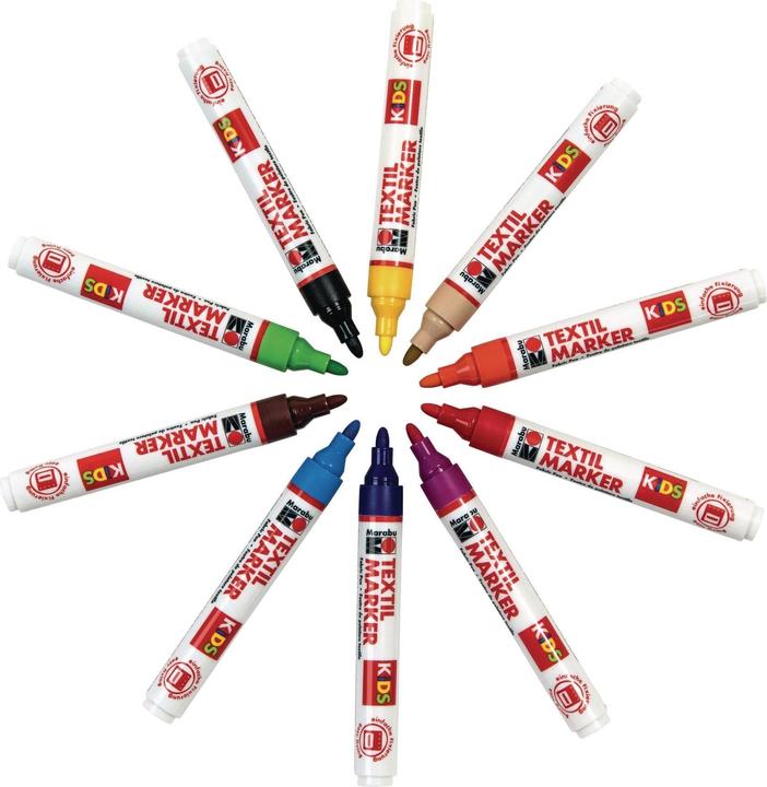 Actual product image Marabu Textile pencil KiDS (Multicoloured, 10 x)