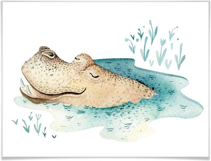 Immagine prodotto Trenddeko Kvilis - Ippopotamo (40 x 30 cm)
