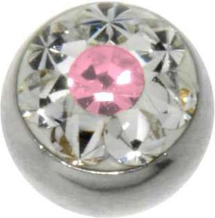 Rosa brillante, argentato