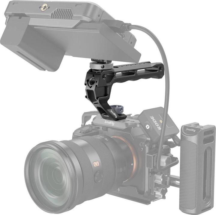Actual product image SmallRig Top Handle with Monitor Support Kit (Compatible with Cold Shoe) 5322 (Monitor screen)