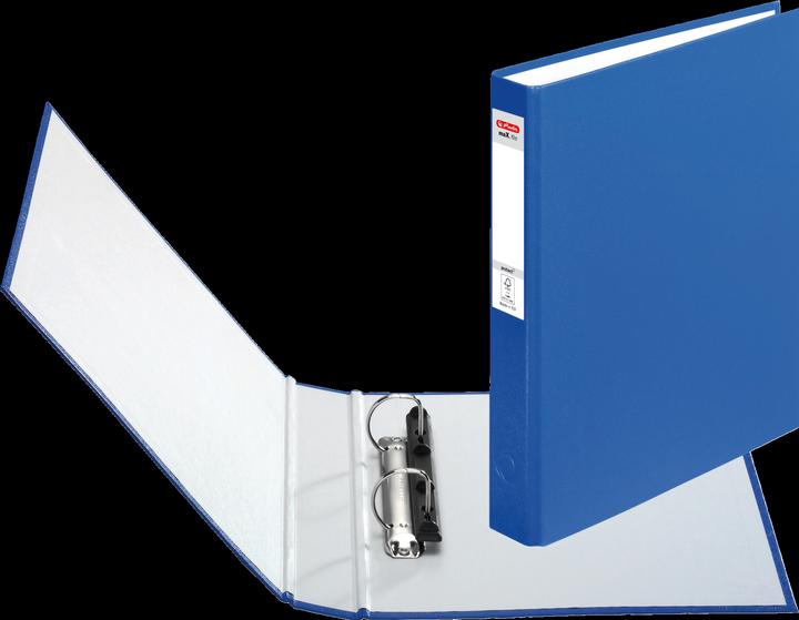 Actual product image Herlitz Ring binder maX.file protect, A5, 2-ring mechanism, blue (A5, 37 mm, 1 Piece)