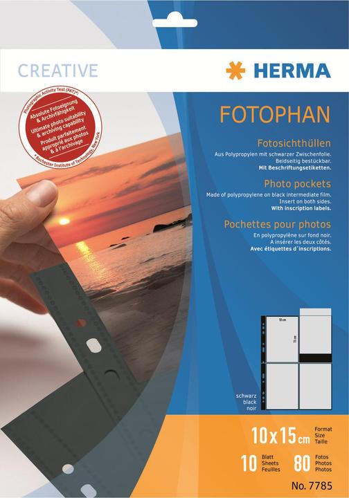 Image du produit HERMA Housses pour photos (23 x 31 cm, 10 x)