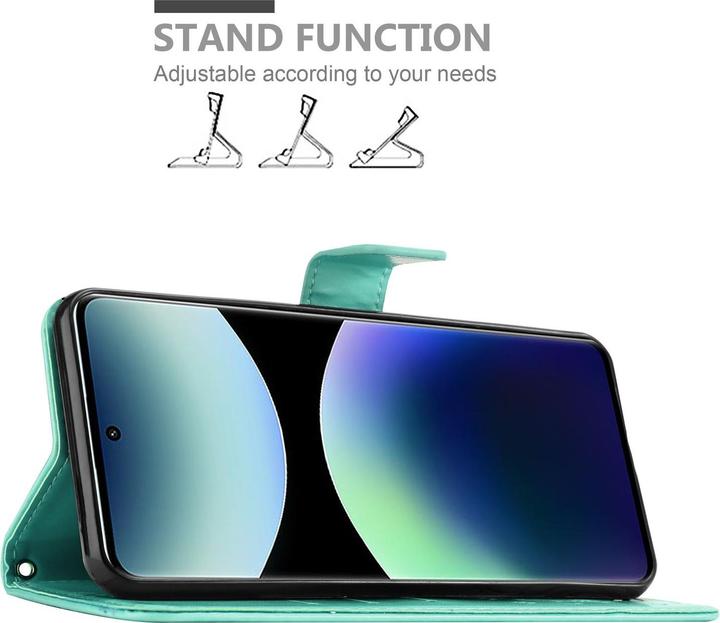 Produktbild Cadorabo Hülle für Xiaomi RedMi Note 14 Pro Plus 5G mit Blumen Muster (Xiaomi Redmi Note 14 Pro 5G)