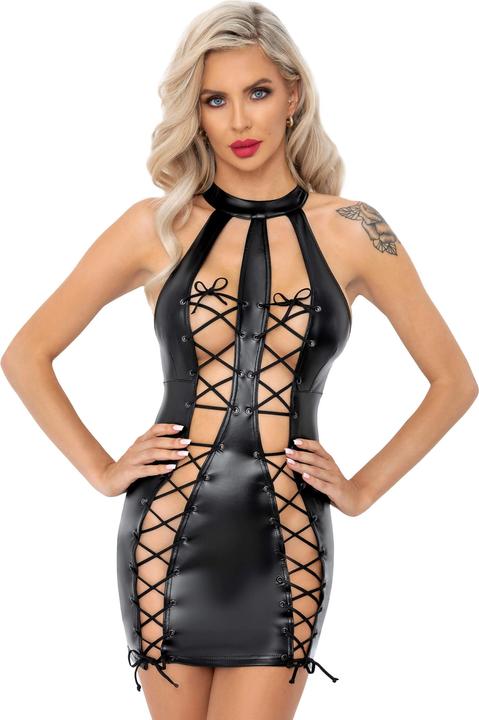 Productafbeelding Noir Handmade Powerwetlook jurk (XL)