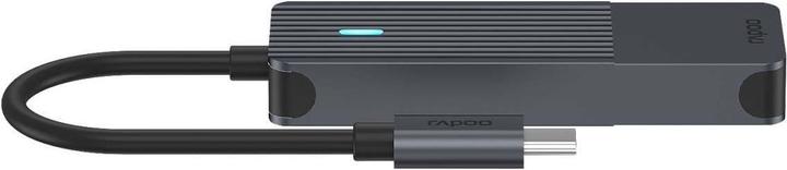 Image du produit Rapoo Hub USB-C, USB-C vers USB-A et USB-C, gris (USB-C, 4 Ports)