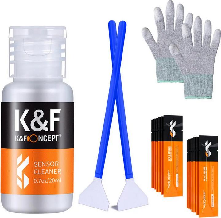 Actual product image K&F Concept 24mm DSLR or SLR Camera Full-Frame Sensor Cleaning Swab Kit