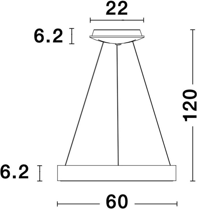 Actual product image Nova Luce Rando Thin (2864 lm)