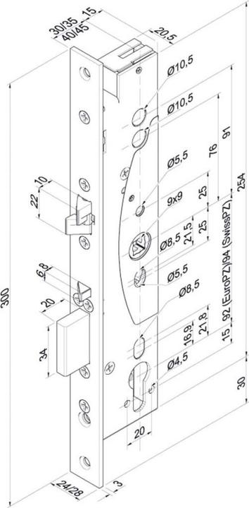Immagine prodotto Assa Abloy serratura di sicurezza effeff 709 709X402PZ---G41 (Interno)