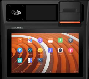 Actual product image Sunmi D2 Mini, 4G, NFC, 25,7cm (10,1"), KD, Android, black, orange