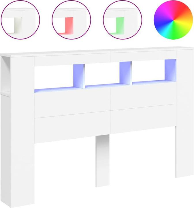 Immagine prodotto VidaXL Testiera a LED (160 x 18,5 x 103,5 cm)