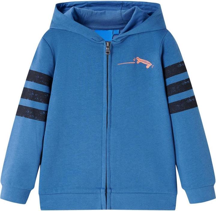 Actual product image VidaXL Children's hooded jumper blue 140,Material: 80 % cotton. 20 (140)